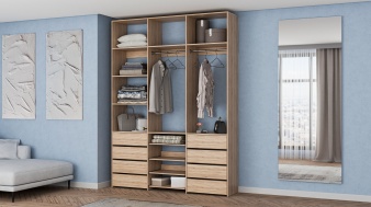 Стеллаж для одежды Мирта 97 BMS по индивидуальному размеру