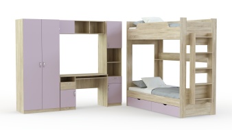 Современная Детская мебель Лотос 8д BMS