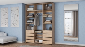 Стеллаж для одежды Мирта 96 BMS по индивидуальному размеру