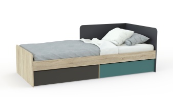 Современная Кровать с 2-мя ящиками Jackie BMS