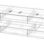 Чертеж Тумба ТВ Горизонт 8 BMS