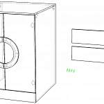 Схема сборки Шкаф для стиральной машины Вико 2 BMS
