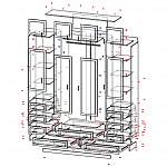 Схема сборки Шкаф распашной Фауст 6 BMS