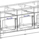Чертеж Тумба под ТВ Бримнес Brimnes 3