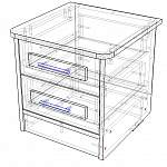 Чертеж Прикроватная тумба Бетта 1 BMS