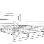 Чертеж Кровать Лари 1 BMS