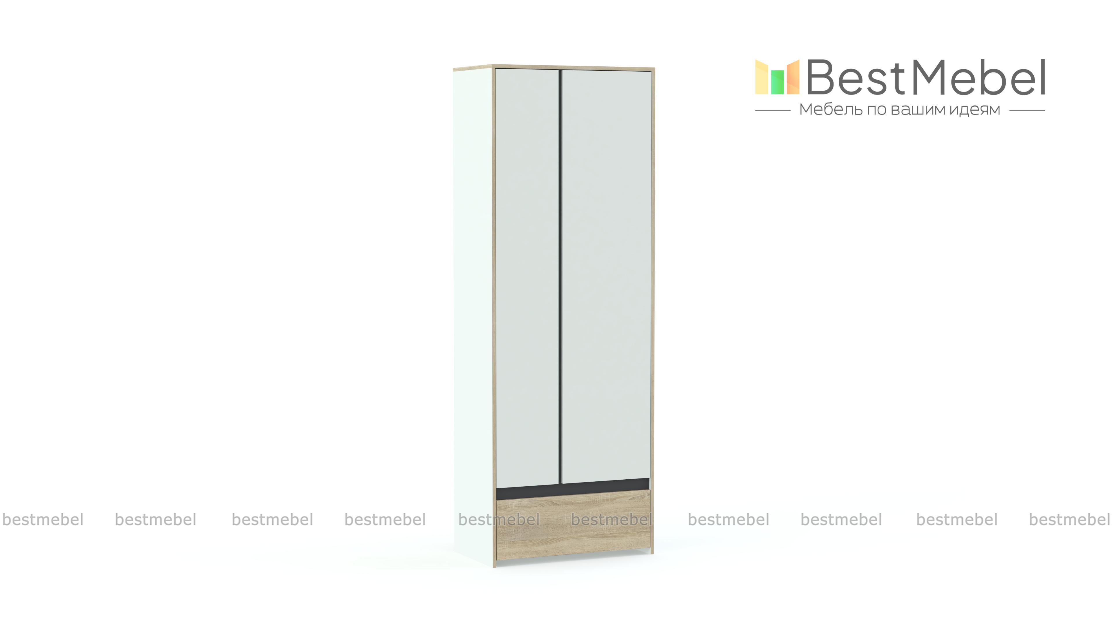 Распашной шкаф Радуга Р2 BMS - Фото