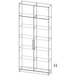 Распашной шкаф Вилета 5 (1100х2500х300)