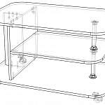 Чертеж Стол журнальный Танго 3 BMS