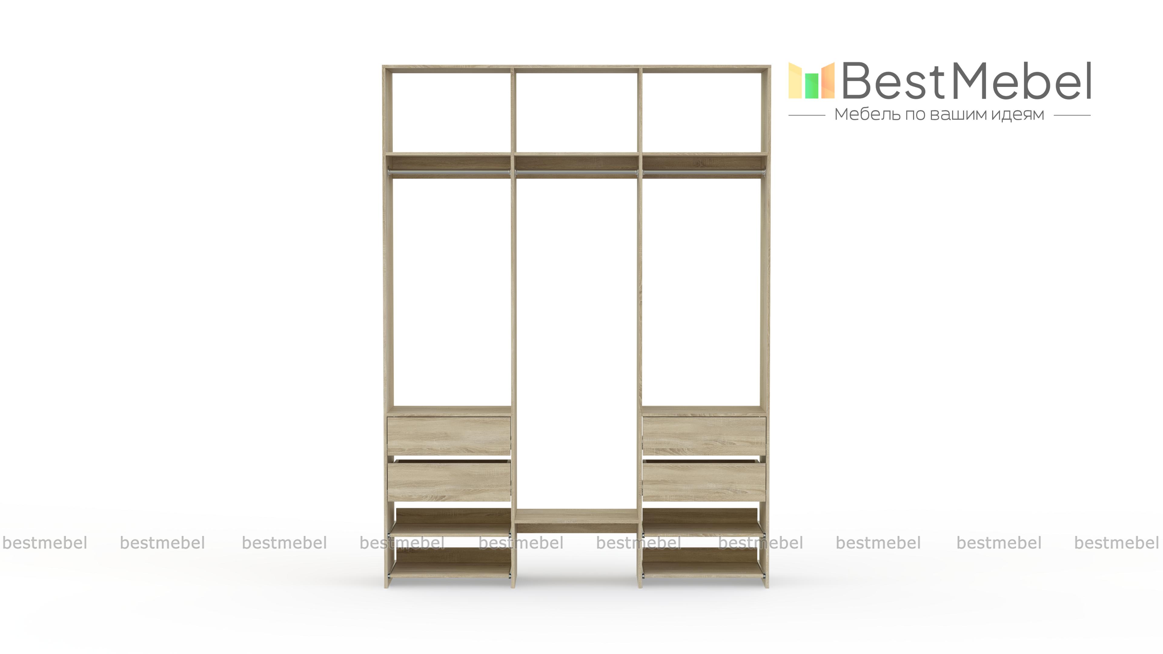 Стеллаж для одежды Мирта 92 BMS - Фото