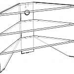 Чертеж Тумба угловая Лаура 17 BMS