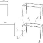 Схема сборки Журнальный стол Теодор 2 BMS