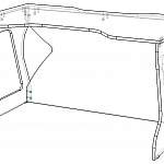 Чертеж Стол компьютерный Дакарт 3 BMS