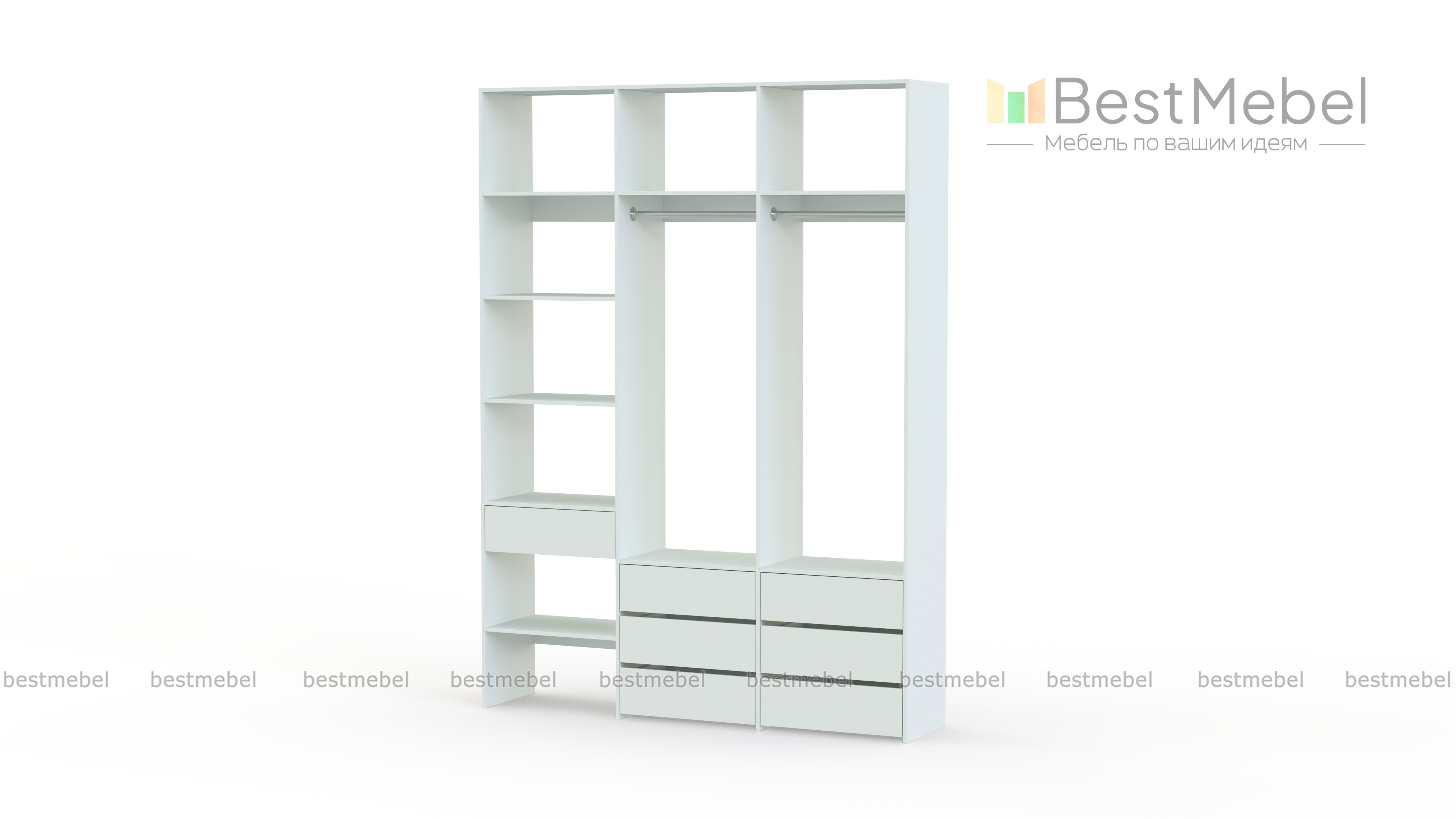 Стеллаж для одежды Мирта 52 BMS