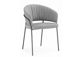 Стул на металлокаркасе Лео серого цвета