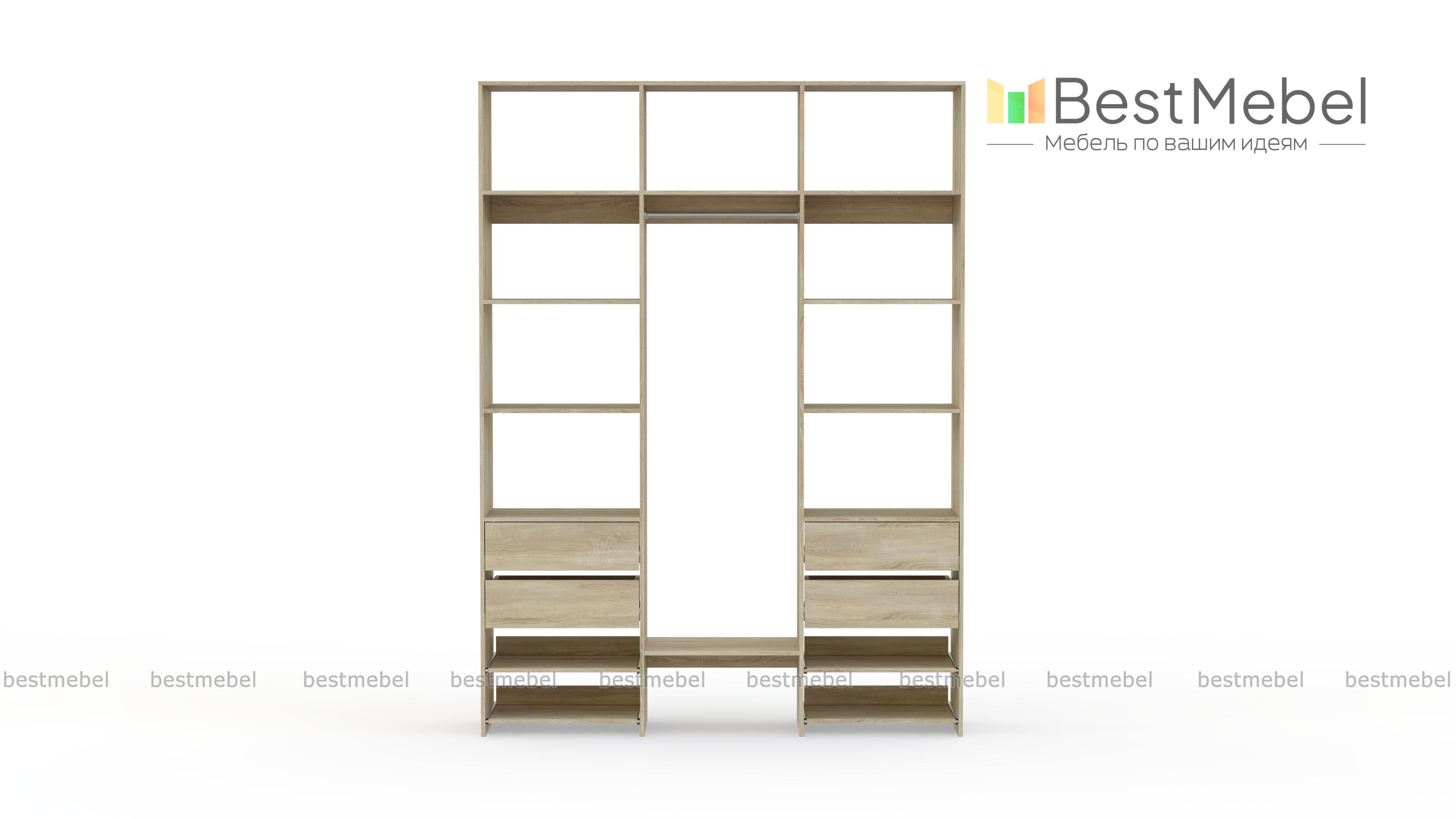 Стеллаж для одежды Мирта 94 BMS - Фото