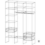 Стеллаж для одежды Мирта 16 BMS