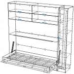Схема сборки Шкаф-кровать трансформер Форма 127 BMS