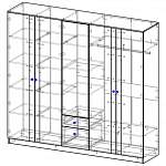 Чертеж Шкаф распашной Класс 5.2-2 BMS